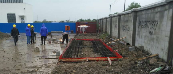 昆山中建一局100噸汽車衡基礎預埋板定做現(xiàn)場技術指導-蘇州金鉆